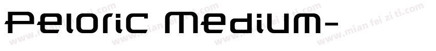 Peloric Medium字体转换